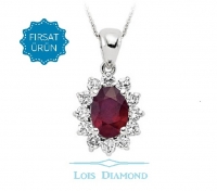 Lois Diamond Pırlanta Yakut Kolye KY2040