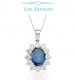Lois Diamond Pırlanta Safir Kolye KY4040