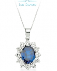 Lois Diamond Pırlanta Safir Kolye KY4032