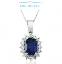 Lois Diamond Pırlanta Safir Kolye ky4033