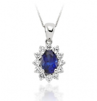 Lois Diamond Pırlanta Safir Kolye ky4034