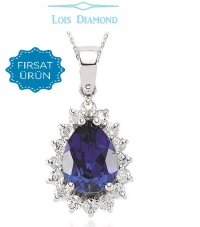 Lois Diamond Pırlanta Safir Kolye ky4035