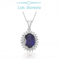 Lois Diamond Pırlanta Safir Kolye KY4039